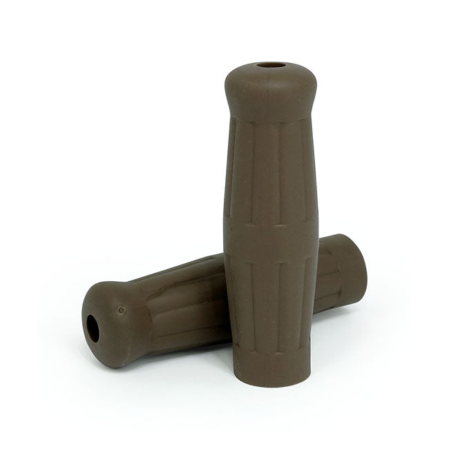 MCS Vintage Style 1" Grips Coffee Brown – 1974–2025 H-D with 1" Diameter Grip Area