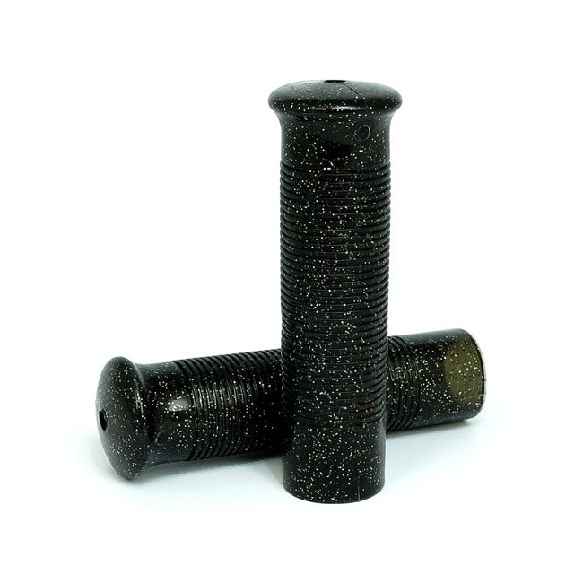 MCS Anderson 1" Grips Glitter Black – 1974–2025 H-D with 1" Diameter Grip Area