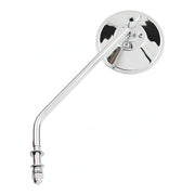MCS Steel 4" Round Mirror. Chrome, Long Stem – 65-UP H-D