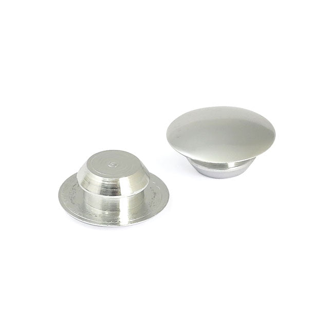 MCS Handlebar Grip End Plug Set. Silver – Universal