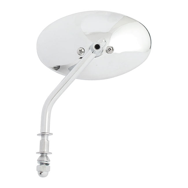 MCS Cateye Mirror. Chrome, L&R – 65-UP H-D