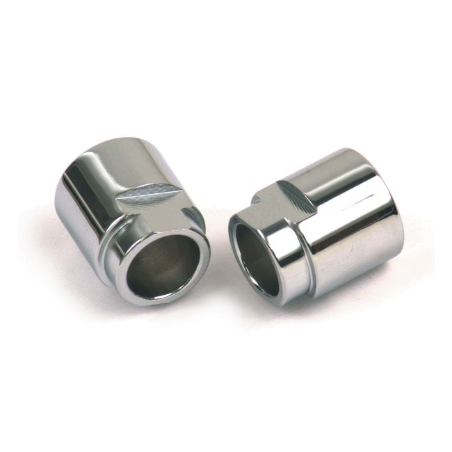 MCS Custom Rigid Axle Spacer Set. Chrome – H-D with Rigid Frame & 3/4" Diameter…