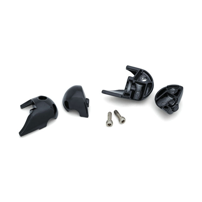 Kuryakyn Rear Atto Turn Signal Adapters, Gloss Black – Indian: 2019–2020 Chieftain; Chieftain…