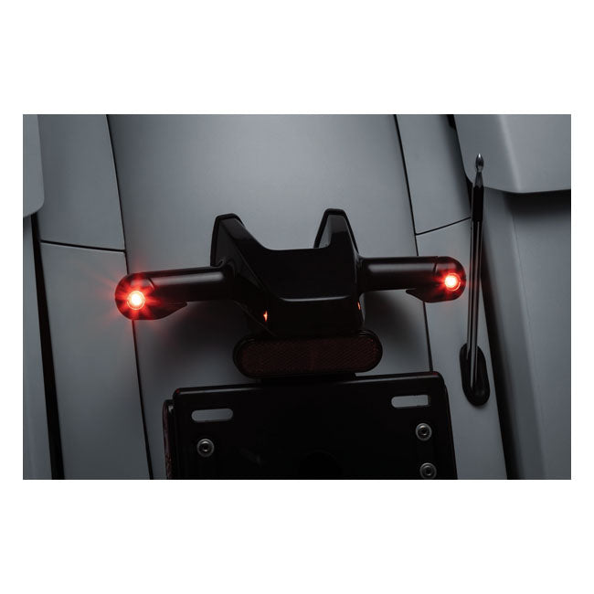 Kuryakyn Rear Atto Turn Signal Adapters, Gloss Black – Indian: 2019–2020 Chieftain; Chieftain…