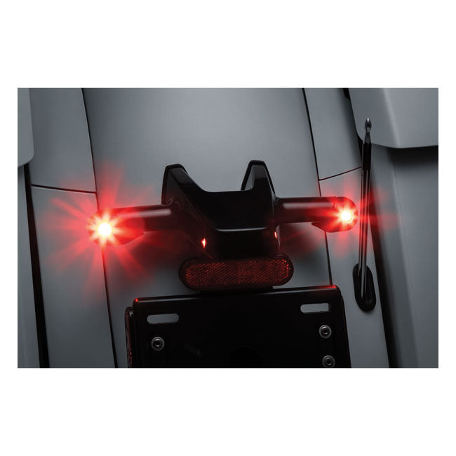 Kuryakyn Rear Atto Turn Signal Adapters, Gloss Black – Indian: 2019–2020 Chieftain; Chieftain…