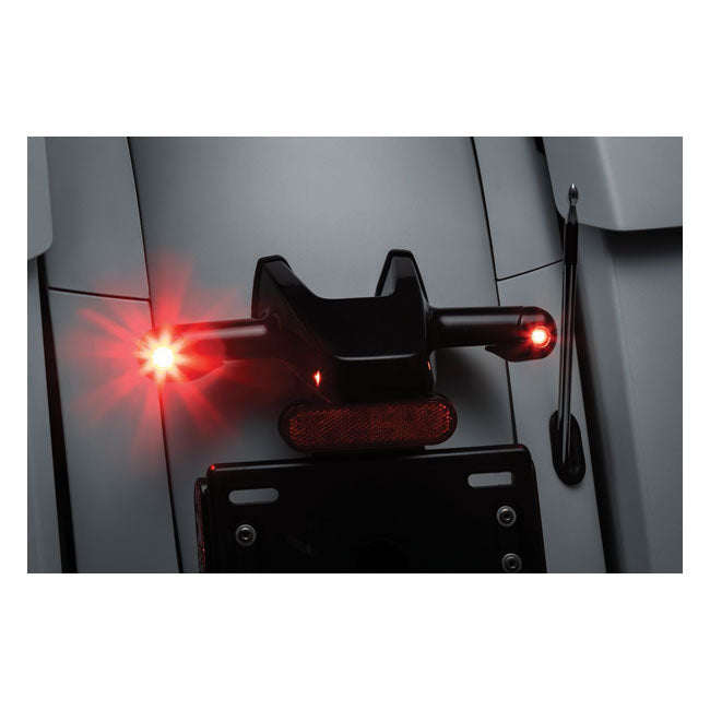 Kuryakyn Rear Atto Turn Signal Adapters, Gloss Black – Indian: 2019–2020 Chieftain; Chieftain…