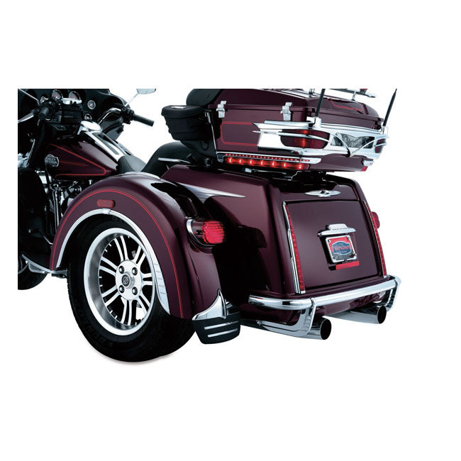 Kuryakyn Trike Mud Flaps. Chrome – Trike: 2011–2025 FLHTCUTG Tri Glide…