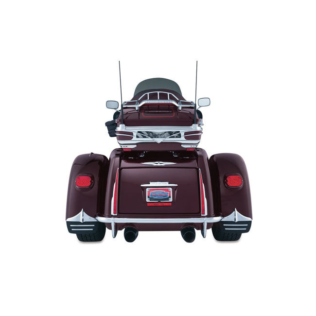 Kuryakyn Trike Mud Flaps. Chrome – Trike: 2011–2025 FLHTCUTG Tri Glide…