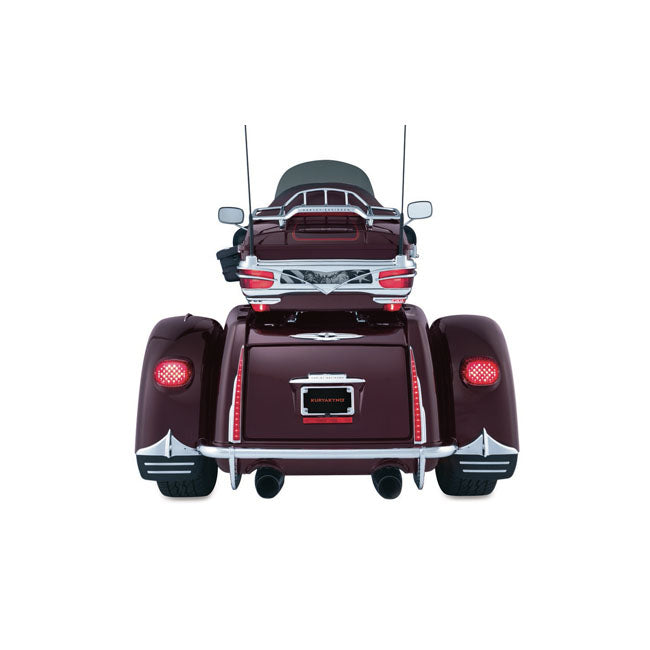 Kuryakyn Trike Mud Flaps. Chrome – Trike: 2011–2025 FLHTCUTG Tri Glide…