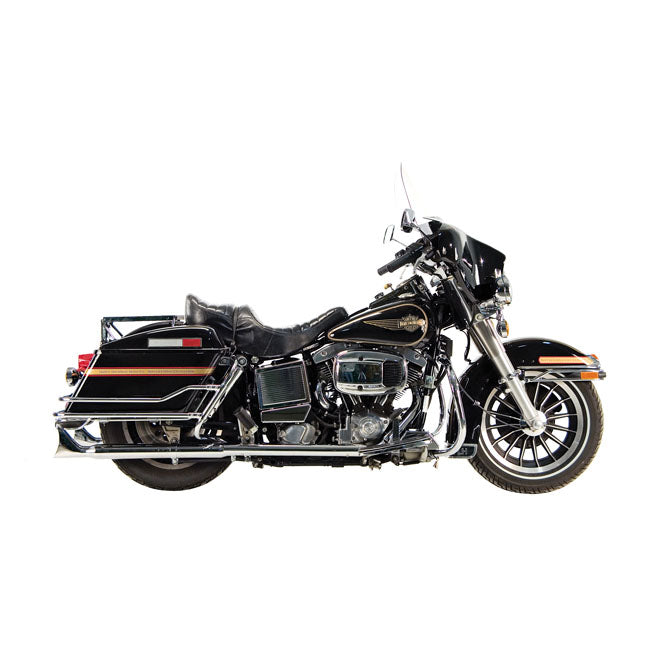 Paughco Independent Dual Head Pipes. Chrome – 1970–1984 FL Shovel