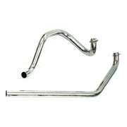Paughco Independent Dual Head Pipes. Chrome – 1970–1984 FL Shovel