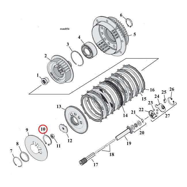 MCS Retaining Ring, Clutch Adjuster Plate – Clutch: 1990–2026 Big Twin (Incl.…