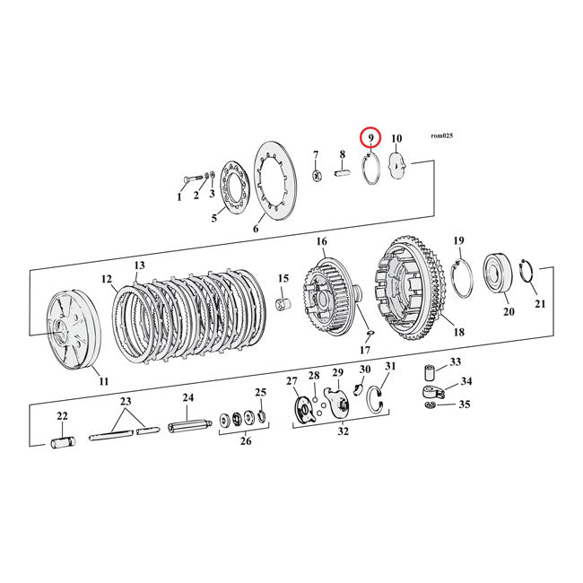 MCS Retaining Ring, Clutch Adjuster Plate – Clutch: 1990–2026 Big Twin (Incl.…