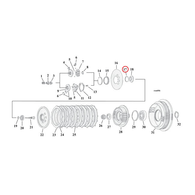 MCS Retaining Ring, Clutch Adjuster Plate – Clutch: 1990–2026 Big Twin (Incl.…