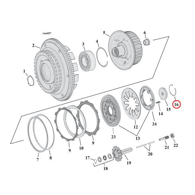 MCS Retaining Ring, Clutch Adjuster Plate – Clutch: 1990–2026 Big Twin (Incl.…