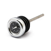 MCS Oil Tank Dipstick with Temperature Gauge. Chrome Black Face – 2000–2017 Softail