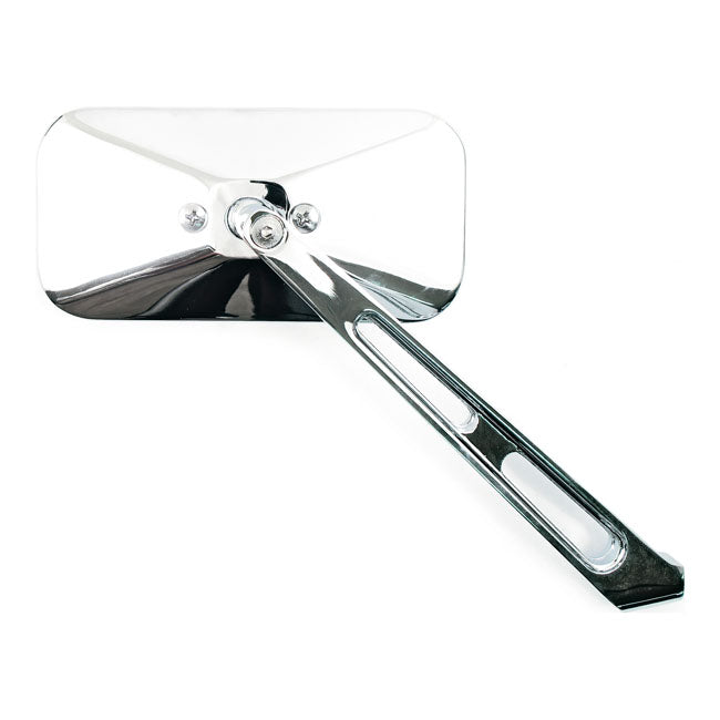 MCS Mirror Rectangular Long Stem Chrome – 65-UP H-D