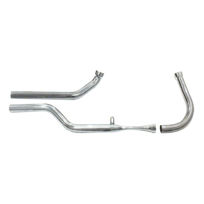 Paughco Dual Shotgun Head Pipes. Chrome – 1948–1964 Panhead