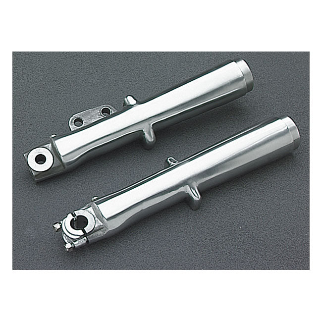 MCS FL Lower Fork Leg Set, Single Disc. Polished – 1977–1984 FL; FLH
