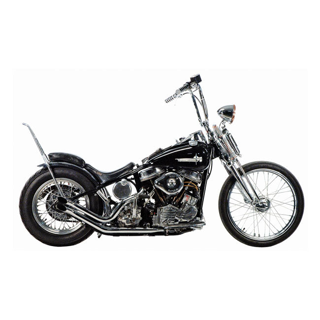 Paughco Upswept Head Pipes - Gooseneck. Over Transmission – 1948–1964 Panhead with 1948–1957 Style…