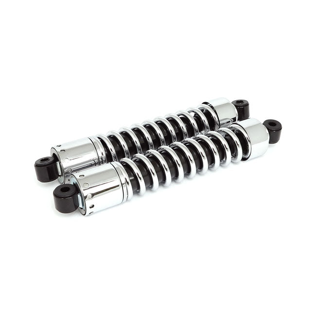MCS Shock Absorbers 14-1/2", without Cover. Chrome – 1956–1974 XL Sportster