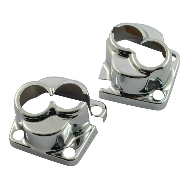 MCS Evo Big Twin Tappet Block Cover Set. Chrome – 1984–1999 Evo Big Twin