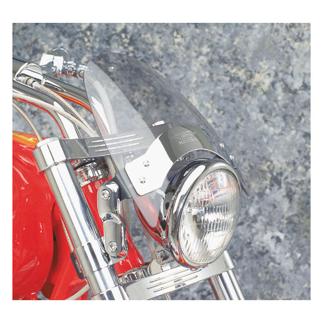 National Cycle Flyscreen® Ls Light Tinted, Chrome – Fits Models with Up to 43 mm Fork Tubes