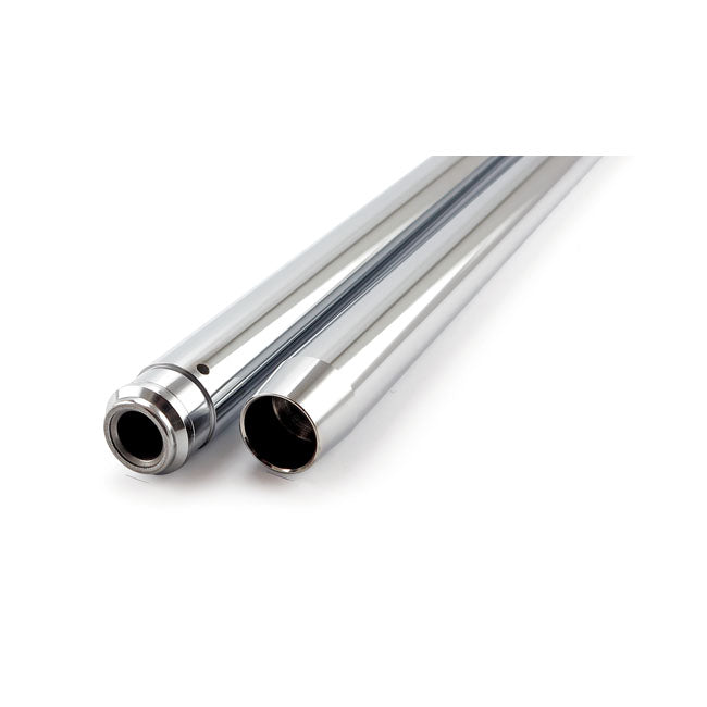 MCS Fork Tubes 35 mm, 23-1/4". Show Chrome – Standard Length: 1986–1987 XL…