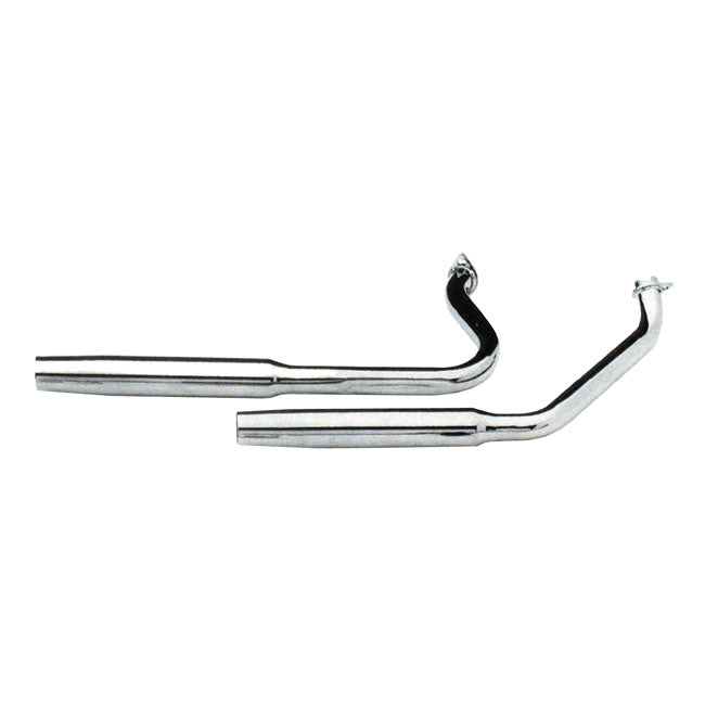 Paughco Tapered Exhaust (38"). Chrome – 1970–1984 FLH Shovel