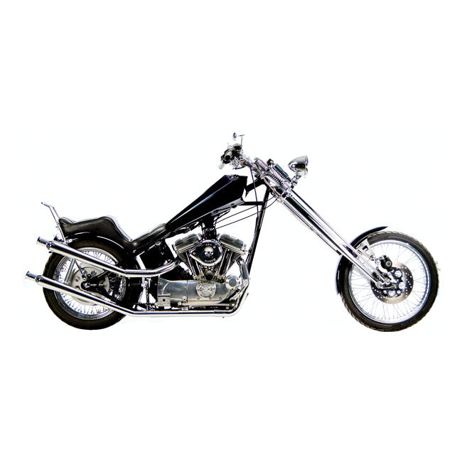 Paughco Upswept Head Pipes. S-Pipe - Around Oil Tank – 1986–2003 XL Sportster with Paughco…