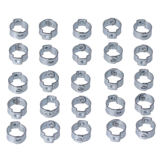 MCS Crimp Hose Clamp, 1/2 (12.70mm) ID. Zinc – VARIOUS H-D MODELS