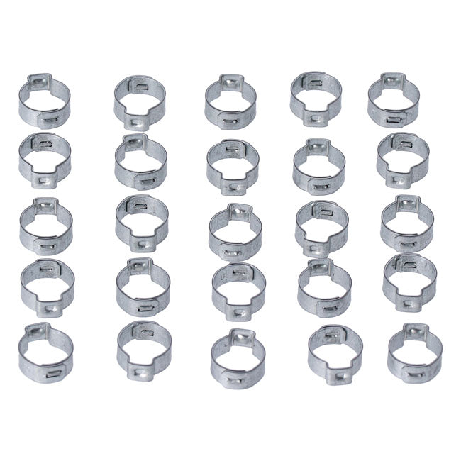 MCS Crimp Hose Clamp, 5/8 (16.00 mm) Id. Zinc – Various H-D Models