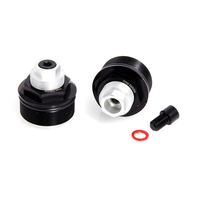 Free Spirits Fork Spring Pre-Load Adjusters – 2002–2017 H-D with 49 mm Fork Tubes