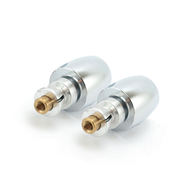 TRW Bar Ends for 22mm Steel Handlebars. Chrome