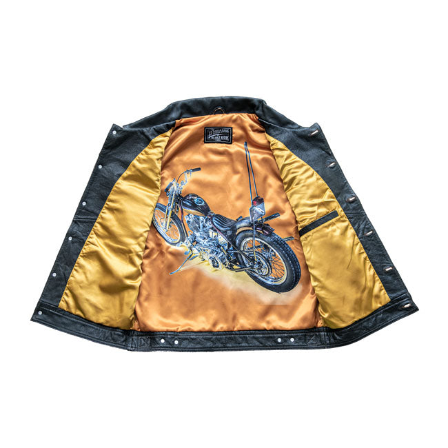 13 and a Half Company 13 1/2 Blood Moon Leather Vest Black