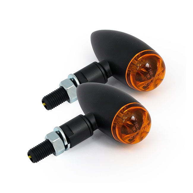 MCS Micro Bullet LED Turn Signals, Black