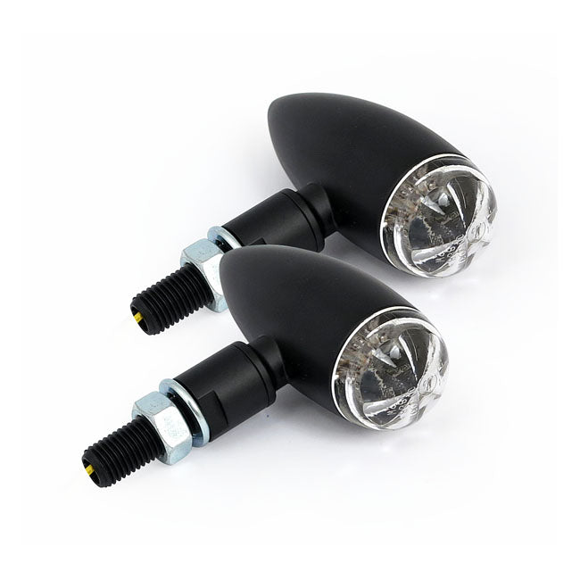 MCS Micro Bullet LED Turn Signals, Black