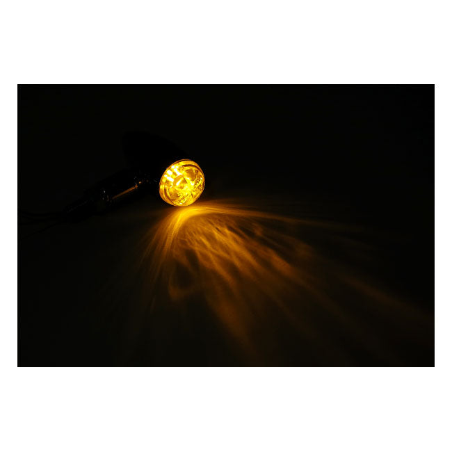 MCS Micro Bullet LED Turn Signals, Chrome
