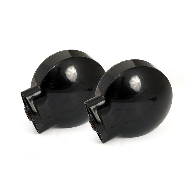 MCS Ringers, FL LED Turn Signals. Rear. Black – 1999–2013 FLST; 2001–2013 FLT/Touring