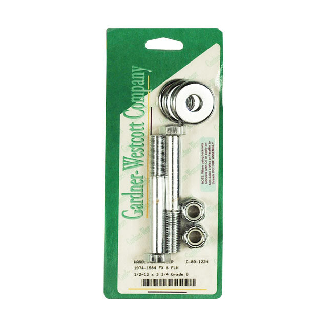 Gardner-Westcott Riser Bolt Kit 1/2-13 x 3-3/4 inch Hex – 1974–1984 FX Incl. Washers