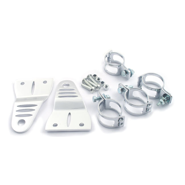 MCS Striker, Slotted Side Mount Headlamp Bracket Assembly. Clear