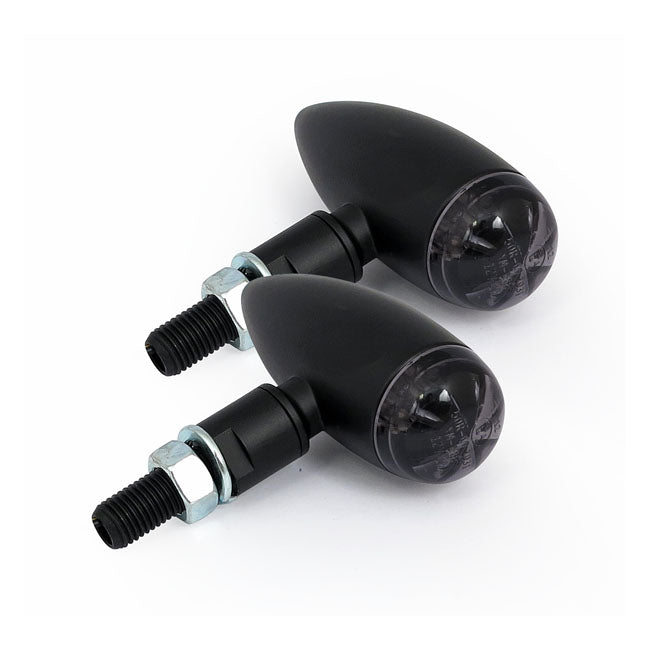 MCS Micro Bullet LED Turn Signals, Black