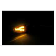 MCS Black Peak, LED Turn Signals. Black. Smoke Lens
