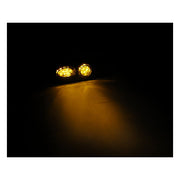 MCS Cluster, LED Turn Signals. Black. Clear Lens