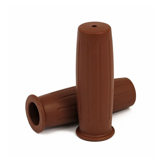 MCS Gripster, Handlebar Grip Set. Brown – 1974–2025 H-D with 1" Diameter Grip Area