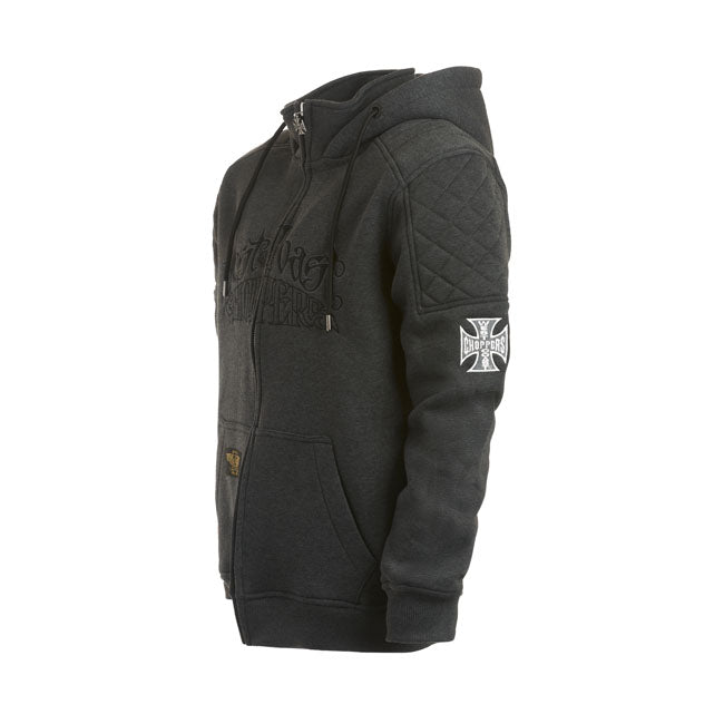 West Coast Choppers Wcc Choppers Por Vida Zip Hoodie Grey