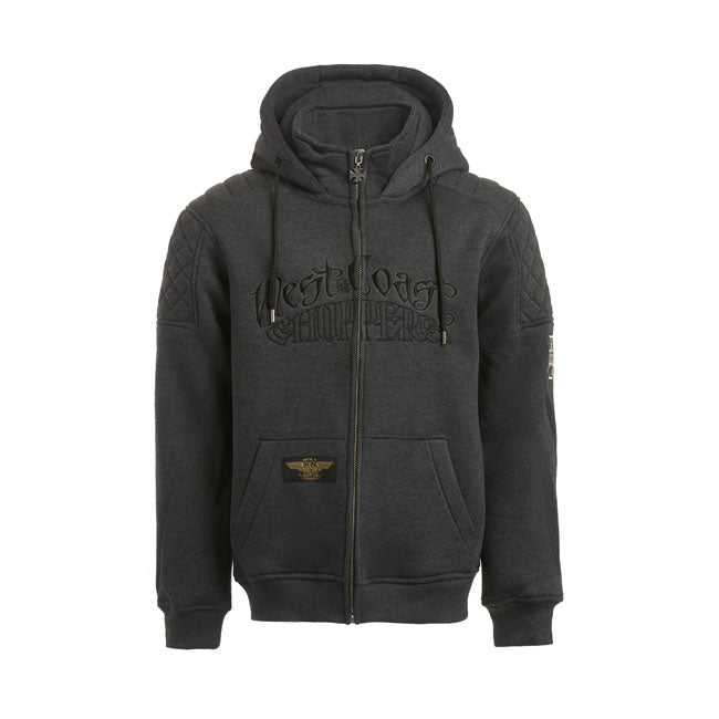 West Coast Choppers Wcc Choppers Por Vida Zip Hoodie Grey