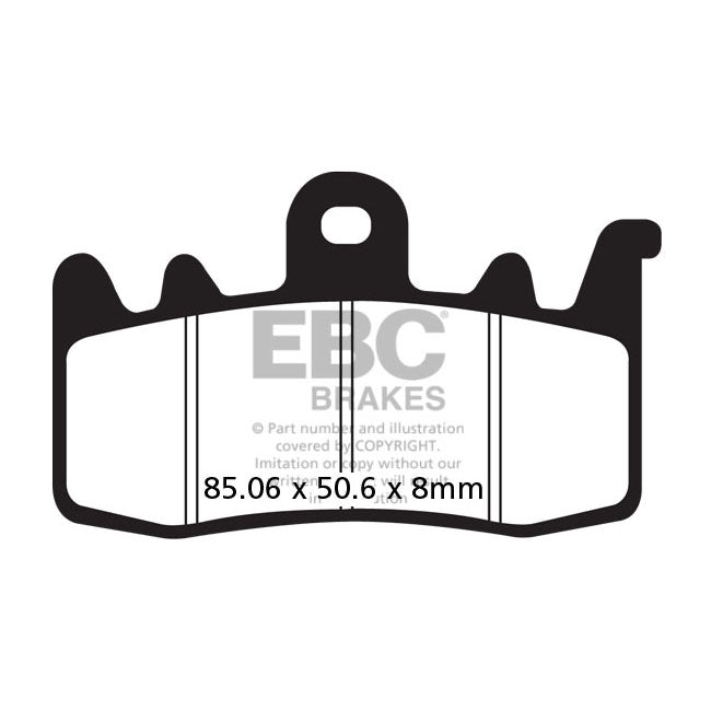 EBC Organic Brake Pads – Front: BMW : 2015–2020 F 800 R (Disc Has…