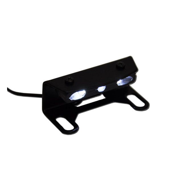 Zieger License Plate Bracket Pro Black – Honda: 2020–2021 CRF1100 DL Africa Twin