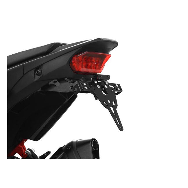 Zieger License Plate Bracket Pro Black – Honda: 2020–2021 CRF1100 DL Africa Twin